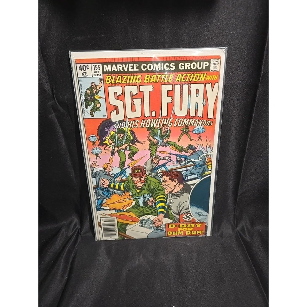 Sgt Fury 155 1979 Marvel Comics Nick Fury Newsstand Variant Bronze Age